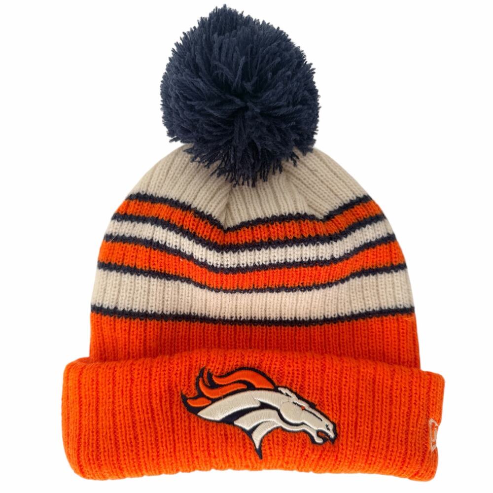 Denver Broncos New Era Pom Beanie OSFM